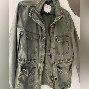 Madewell Surplus Jacket barn jacket Full Zip Pockets Cotton Women S